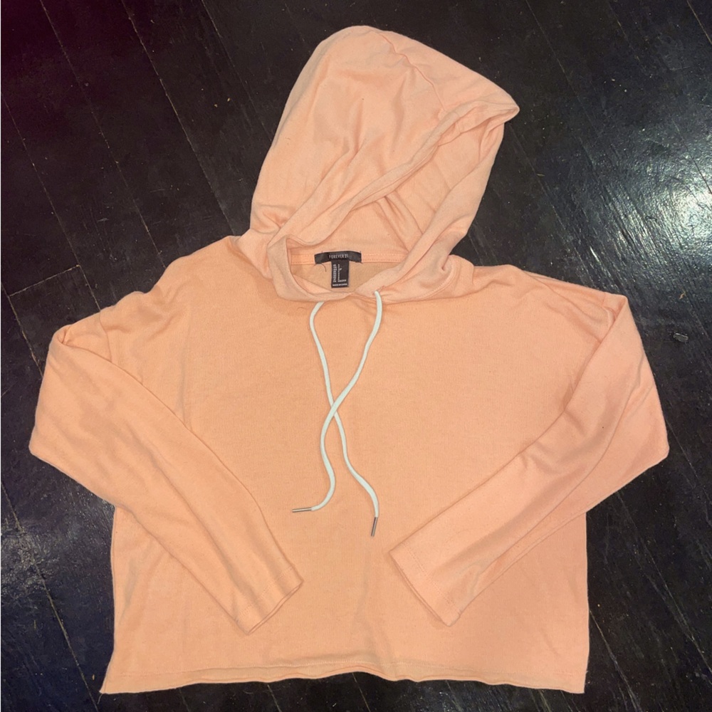 Forever 21 crop hoodie size S